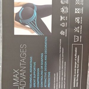 Limax Women's Black Compression Butt Lift Leggings Size Medium NWOT